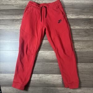 Nike Kids Red Large Nike Tech Fleece Pants